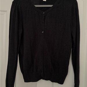 H&M Black Cardigan Sweater